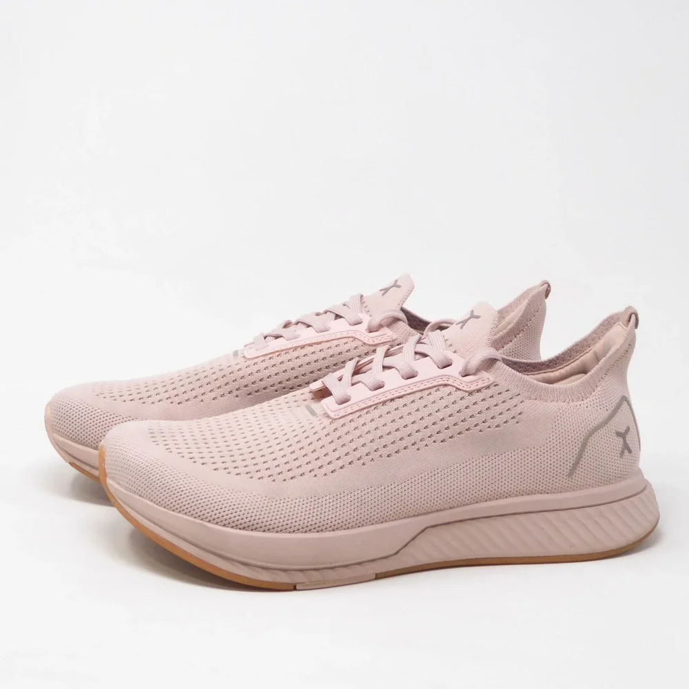 Flux Adapt Womens Running Shoes Pink Knit Barefoot Cross Training 9